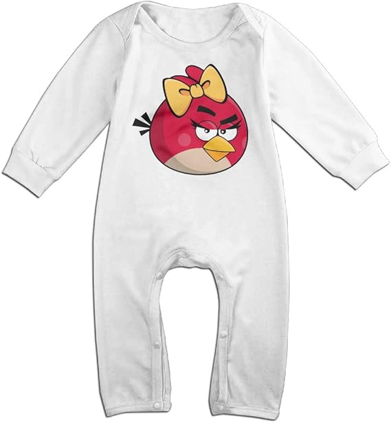 Amazon Co Jp リナ 新生児 キュート 鳥 レッド ガール イラスト 長袖 ボディ肌着 柔らか 6 24ヶ月 ギフト 春秋 シーズン対応 服 ファッション小物