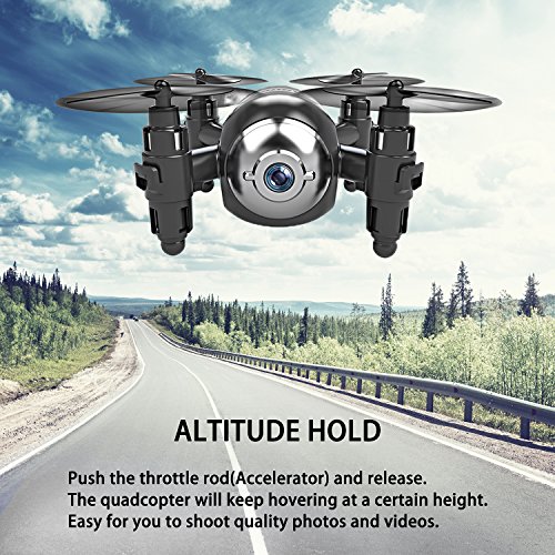 image for MANZOKU Mini Drone with HD Camera WiFi FPV Live Video, One Key Return,