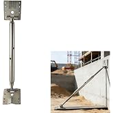 Adjustable Wall Brace，Concrete Turnbuckle Form Aligner，Secure Column &amp; Wall Form Support，Kick Brace for Concrete Forms， Fast Bracing &amp; Alignment，Ends Swivel 180 Degrees (14" - 25" Length)