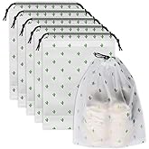 Shoe Bags for Travel, 15.7" x 11.8" Travel Shoe Bags for Packing, Large Waterproof Portable Travel Shoe Storage Bags Travel Essentials Women for and Men (5, Cactus)