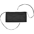 DALIX Waist Aprons Commercial Restaurant Home Bib Spun Poly Cotton Kitchen (3 Pockets) in Black