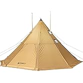 POMOLY Tipi Tent Camping Hot Tents, Bromance 70 Pyramid with 3 Stove Jacks for 2-4 Person Hiking Hunting