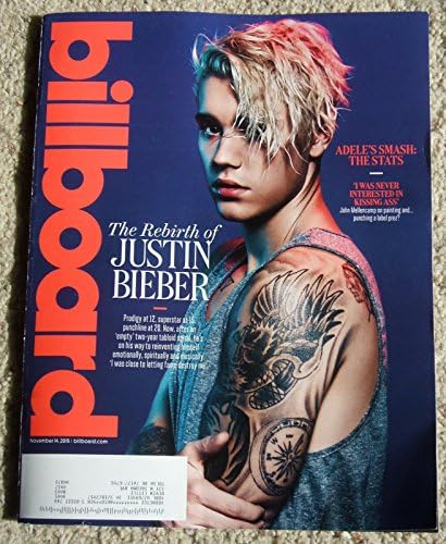 Justin Bieber l Jeff Lynne (ELO, Electric Light Orchestra) l John Mellencamp - November 14, 2015 Billboard Single Issue Magazine – January 1, 2015
