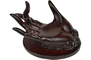 OmyLens Hand Shape Crystal Ball Stand Sphere Display, Natural Healing Feng Shui Glass Orb Holder Base Statue Decoration, for 30mm-60mm Sphere