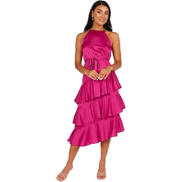 strapless open back dress Donna Morgan Sleeveless Pleated Midi Dress – Trendy Twist Boutique main image 0