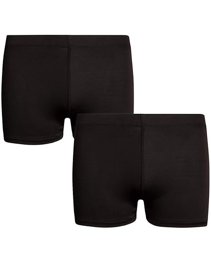 black modesty shorts