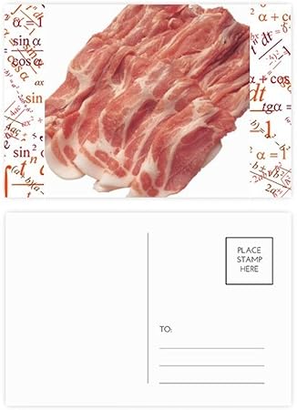 Amazon ステーキロール 肉 食品 テクスチャ フォーミュラ ポストカードセット サンキューカード 郵送側 枚 紙製品 文房具 オフィス用品