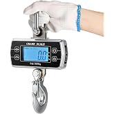 Bonvoisin Crane Scale 2200lb, OIML Class III CE Certified Hanging Scale | Switchable kg/lb/N Units, Sturdy Build, Stainless Steel Shackle &amp; Alloy Steel Hook, Adjustable Backlight &amp; Auto Off Timer