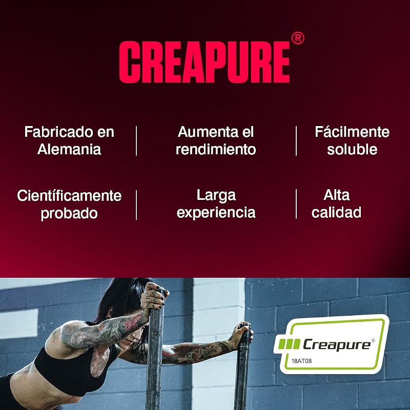Creatine Monohydrate Unflavoured Powder 500g - 100% Creapure Creatine - Aminoácidos - Creatina