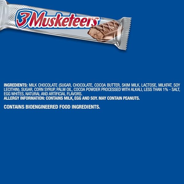 3 MUSKETEERS CHOCOLATE SINGLES SIZE CANDY BAR 1.92-OUNCE BAR