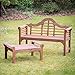 Plant Theatre Lutyens Hardwood Garden Bench - Superb Quality