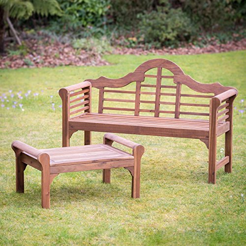 Plant Theatre Lutyens Hardwood Garden Bench