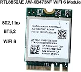 Tsadeer AW-XB473NF WiFi 6 AX M.2 Bluetooth 5.2 RTL8852AE 802.11AC/AX NGFF Card view 4
