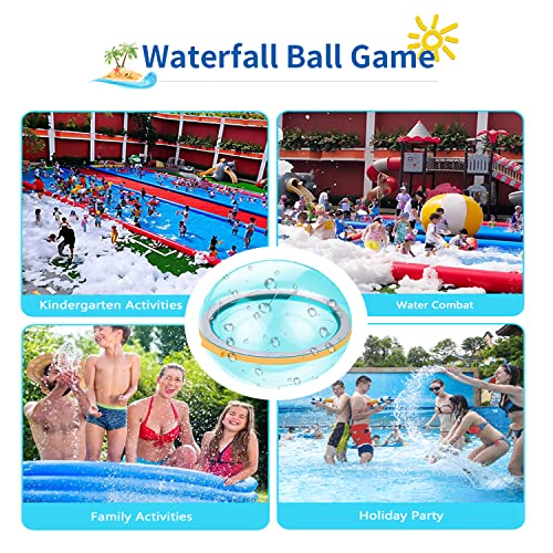 Reusable Water balloons Quick Fill, Water Bomb Splash Soaker Balls for Kids, Self Waterfall Sealing Water Balls, Rapid Fill bulk Easy Tying Water Balloon for Water Fight Game Summer Outdoor games
