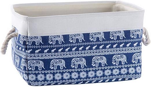 Cesta de Tela Snacks Toys Caja de Almacenamiento de desechos, Elefantes: Amazon.es: Hogar