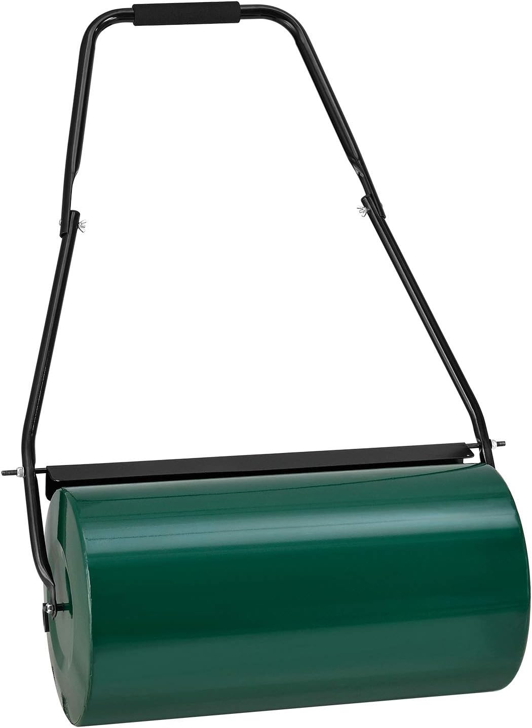 Juskys Rasenwalze Fritz aus Metall mit Schmutzabweiser - befüllbar mit Wasser/Sand - 48l Füllvolumen – 60 kg Gewicht - 60 cm Breite