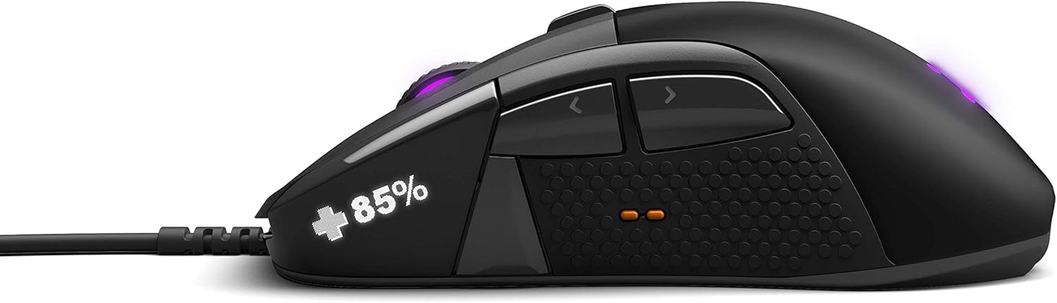 SteelSeries Rival 710 Gaming Mouse - 16,000 CPI TrueMove3 Optical Sensor - OLED Display - Tactile Alerts - RGB Lighting, Black: Computers & Accessories