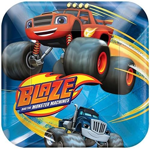 BLAZE AND THE MONSTER MACHINES Party Smaller Paper Plates Pack of 8