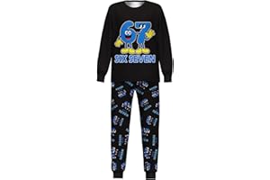 Kids 67 Meme Christmas Two-Piece Clothing Set 6 7 Long Sleeve Top and Pants Outfit for Boys Girls