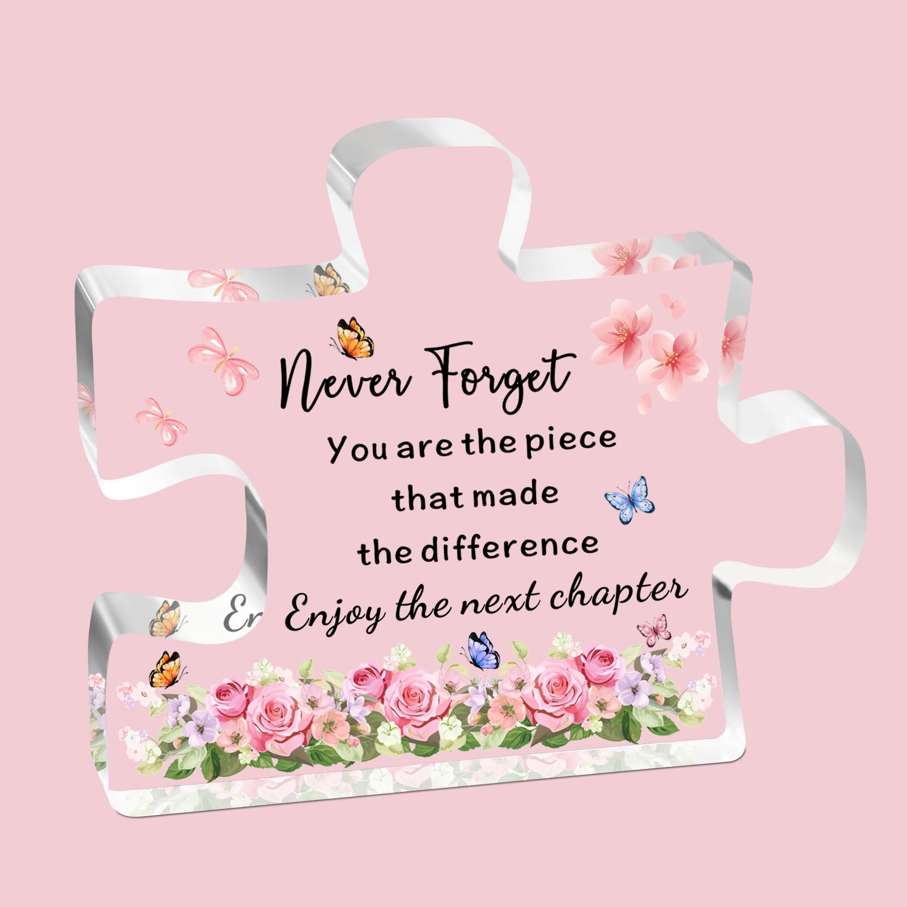 SDOFY Leaving Gifts for Women Colleagues New Job Gifts for Colleagues Friend Nurses Teacher Retirement Gifts for Women Sorry Your Leaving Gifts Acrylic Plaque Leaving Gift