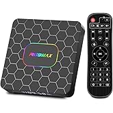 Android TV Box,2025 Android 14 TV Box with 4K 8K HDR10 Wi-Fi 6 4GB RAM 64GB ROM Quad Core ARM Cortex-A53 Chip, Android Box 14