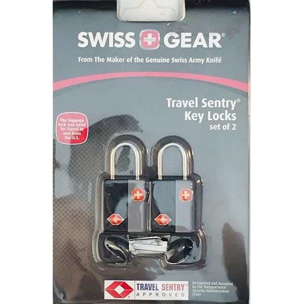 Lot De 2 Mini Serrures à Bagages SwissGear Travel Sentry - Homologuées TSA