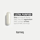 Toniiq 1300mg NAC - 120 Vegetarian Capsules, 98% Pure N-Acetyl Cysteine view 5