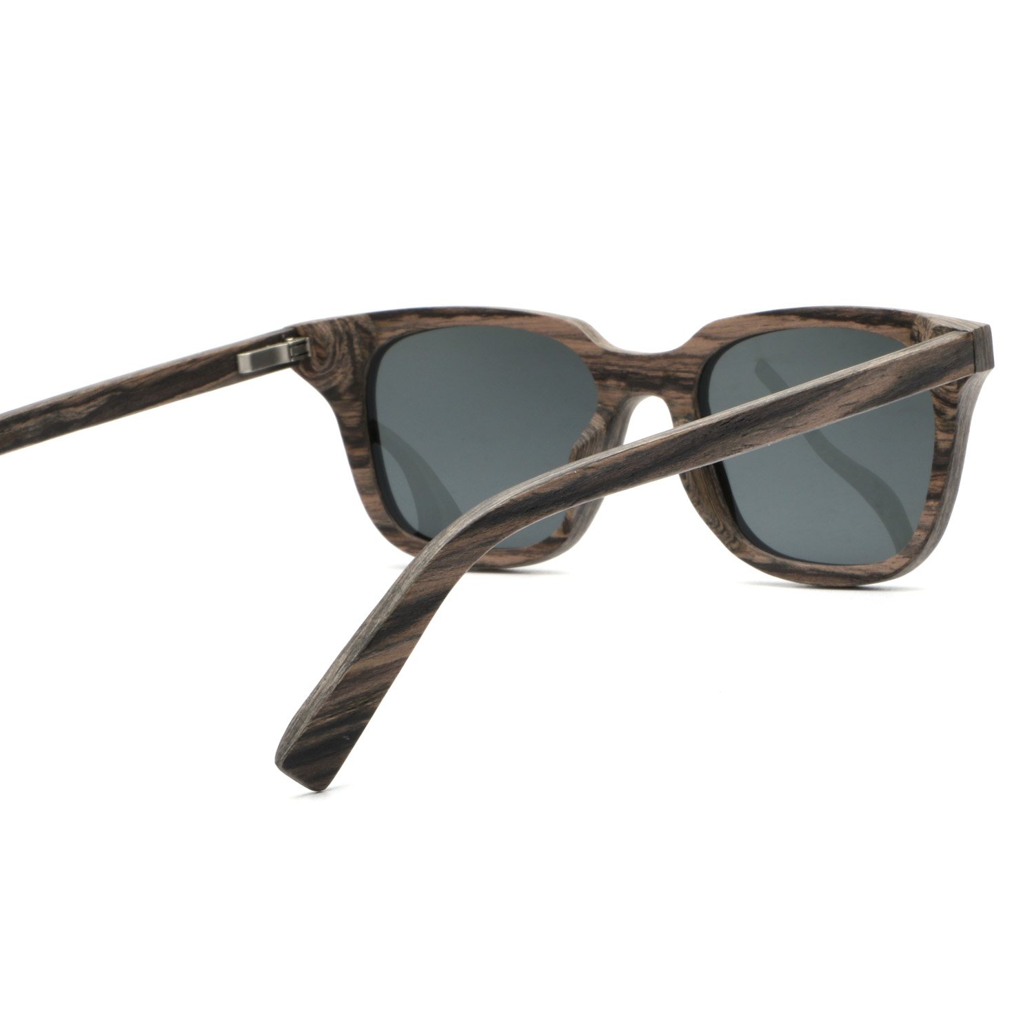 Ablibi Men\'s Unique Swiss Walnut Wood Sunglasses Womens Polarized Shades in Wood Case