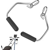 WHMYZHL Open Ended Chrome Grip Handles for Total Gym Home Workout Machines | Compatible with 2000, 2200, 2500, 3000, 3000XL, XL, XLS - for Supra, Electra, FIT Gym Accessories Handles