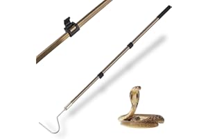 Smarkey Snake Catcher Grabber Hook Handling Tool for Rattlesnake Copperhead Python Catching Control Moving Capture Remove Trapping Feeding