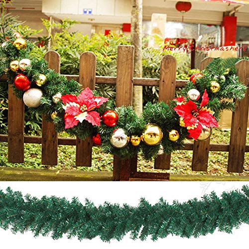 9 Feet Christmas Garland Artificial Pine for Wedding Party Doorway Wall Stairs Decorations and DIY Wreath