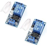HiLetgo 2pcs 12V Single Bistable Self-Locking Relay Module Push to Start and Stop