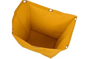 Leefasy Janitorial 40x28x69cm Housekeeping Cart Replacement Bag Yellow