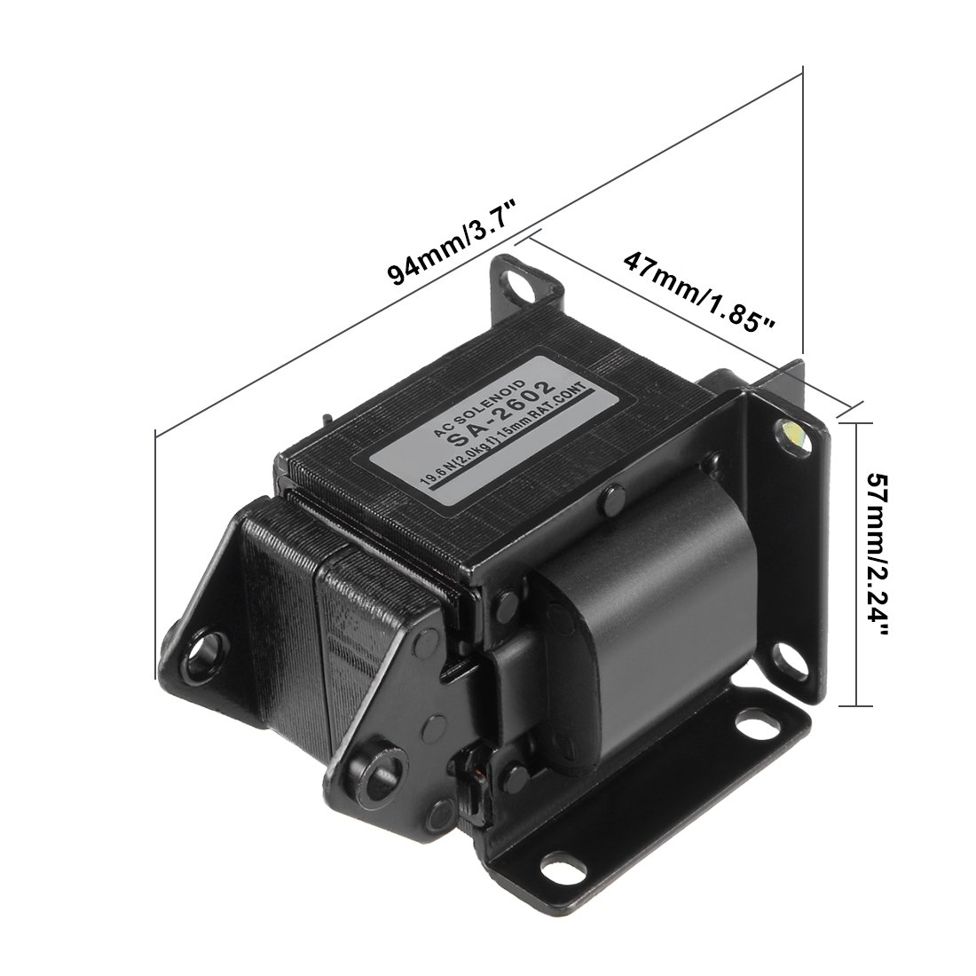 uxcell AC380V SA-3502 Energy Saving AC Tractive Magnet Solenoid Electromagnet