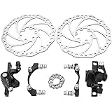 SIENOC MTB Mountain Bicycle Bike Mechanical Disc Disk Brake Front and Rear 160mm + G2 Rotors