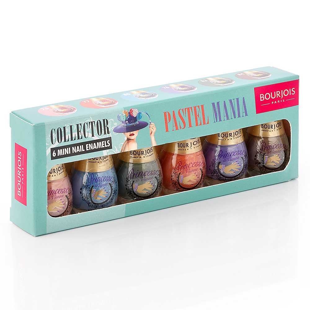 Bourjois Pastel Mania Mini Nail Enamels Set - 6 Piece