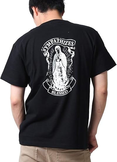 Amazon コンフューズ Confuse Tシャツ メンズ 大きいサイズ 半袖 マリア プレイハンド ストリート系 プリント Con Rem 2859 Tシャツ カットソー 通販