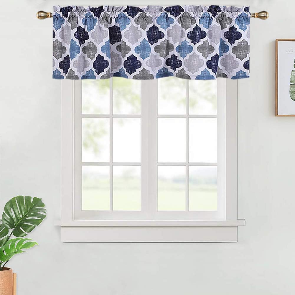 Amazon Com Haperlare Quatrefoil Pattern Valance For Bathroom