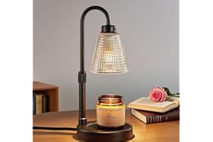 Couvkadl Candle Warmer Lamp with Timer, Dimmable Candle Warmer for Jar Candles, Height Adjustable Wax Melt Warmer, Birthday G