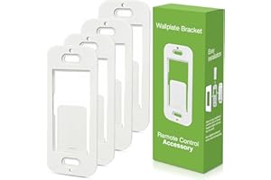 MFRHYLOEE Wallplate Brackets for Lutron Caseta Pico Remote, 4-Pack Seamless Remote Snap-in Installation Wall Bracket for Lutron Smart Switch, Durable Wall Mount Design Compatible With Lutron Pico Remote