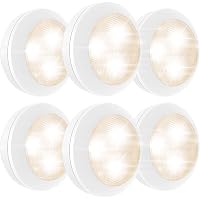 thumbnail image 2 of UGUCYUI-LUXSWAY Puck Lights, Battery Operated Push Lights Dimmable Cabinet Light 3 Modes White Stick Tap Light Closet 4300k Natural White 2 of 14