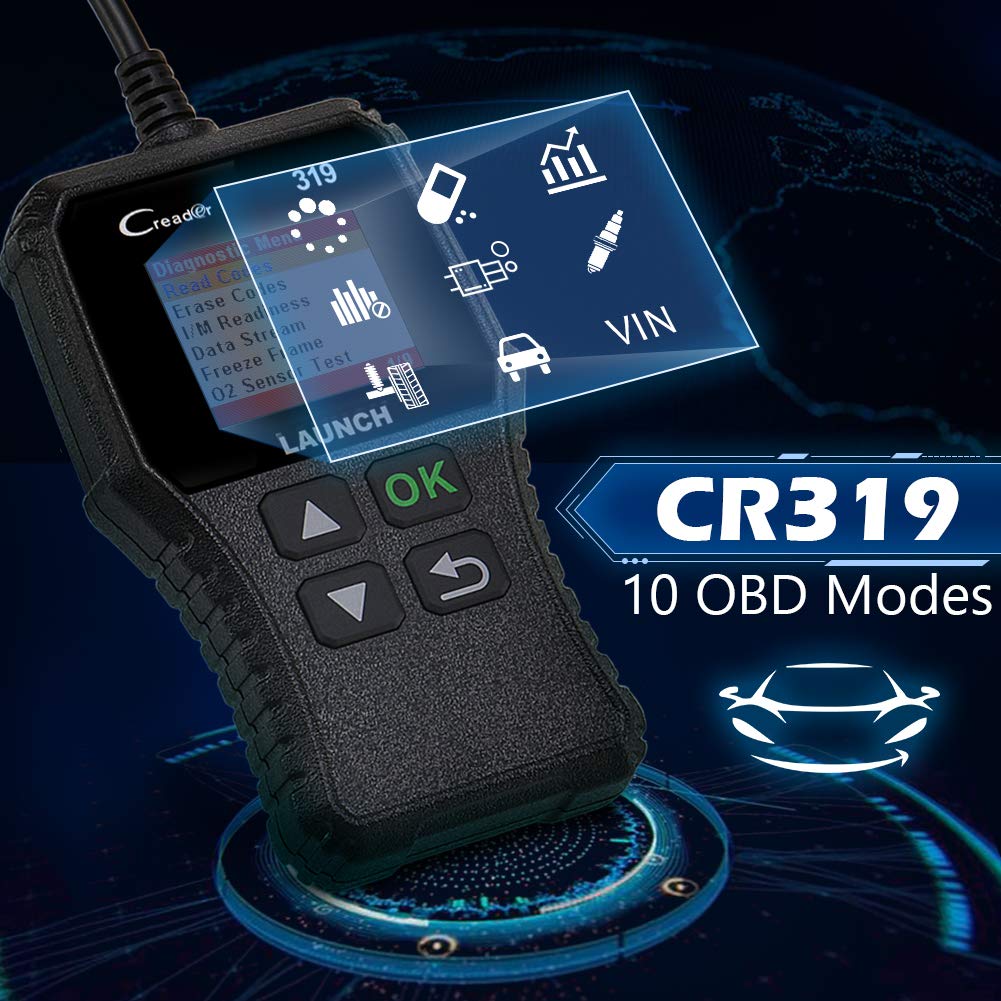 Launch Cr319 Code Reader Automotive Engine Fault Mil Turn Off Scanner Full Obd2 Functions Can Diagnostic Scan Tool Cr319 - 