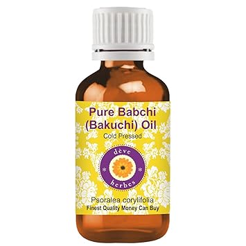 Deve Herbes Pure Babchi (Bakuchi) Oil (Psoralea corylifolia) Therapeutic Grade Cold Pressed 30ml