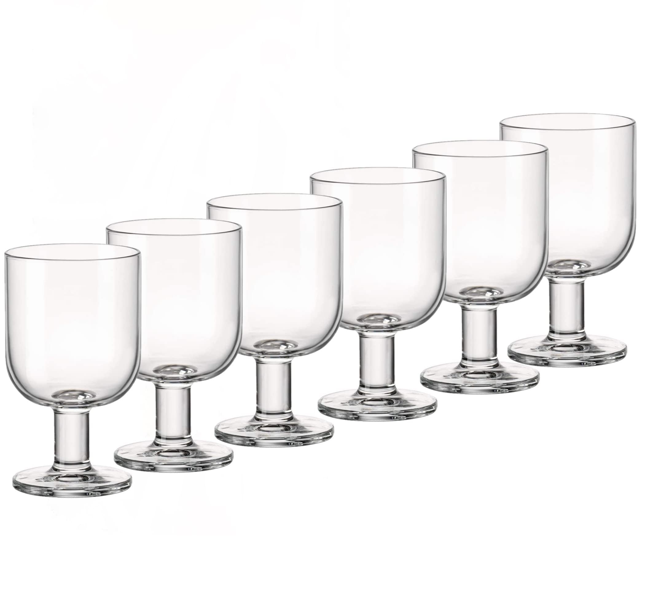 Bormioli Rocco Hosteria 091229 Set of 6 Large Glasses, Glass, 28 cl