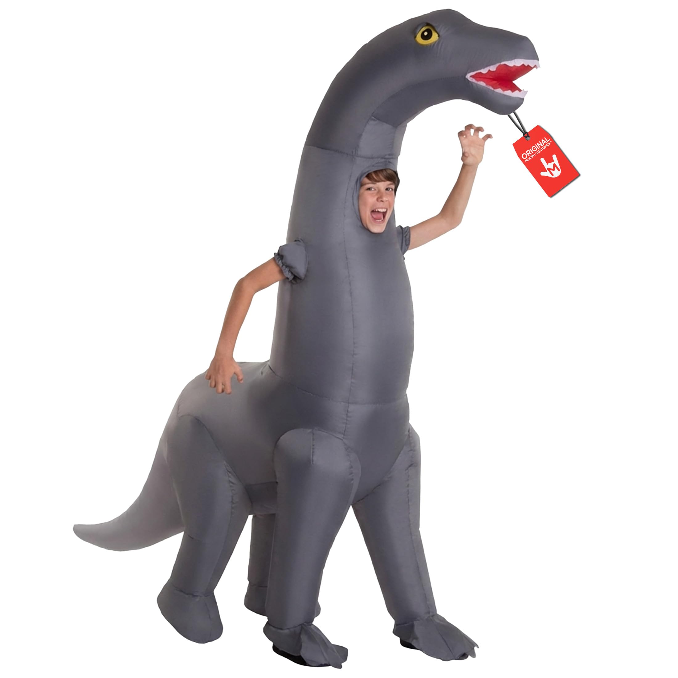 Morph Costumes - Diplodocus Dinosaur Kids Boys or Girls Inflatable Blow Up Fancy Dress Costume - One Size