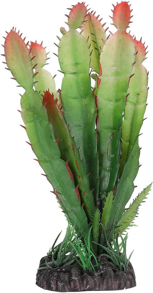 YOUTHINK Aquarium Decorations Simulation Plastic Cactus Plant Terrarium Reptiles Habitats Landscaping Ornament Home Decor - Image 3