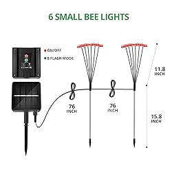 iFalarila Solar Lights for Outside, [8 Flash