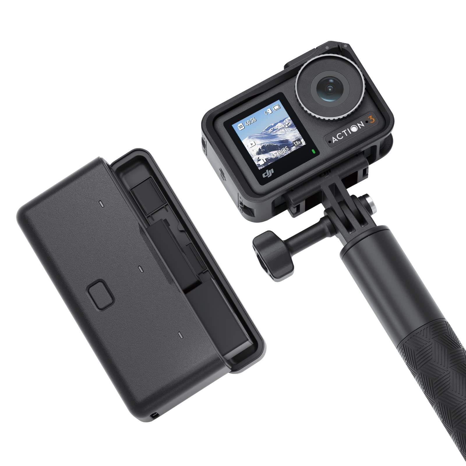 DJI アクションカメラ Osmo Action 3 アドベンチャーコンボ 防水性 4K HDR 10-bit色深度 HorizonSteady 耐寒性&長時間駆動 バッテリーケース 延長ロッド機能搭載 YouTube&Vlog撮影4Kカメラ 【国内正規品】商品画像