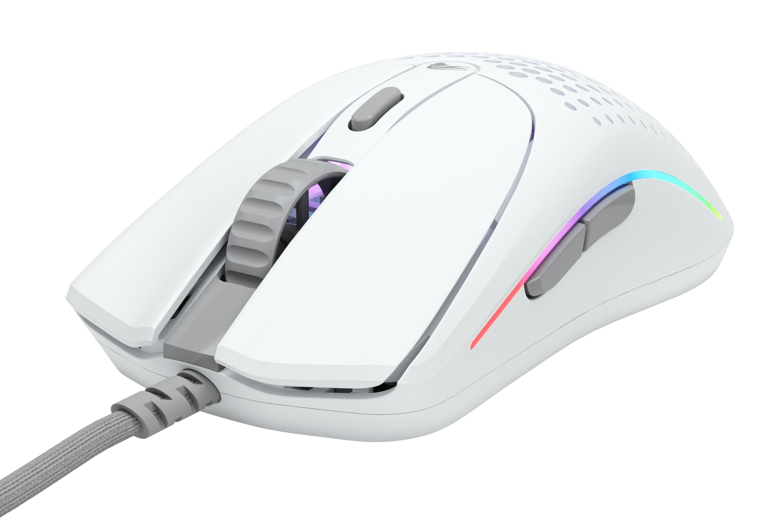 GLORIOUS Gaming Model O 2 Wired Gaming Mouse – ultraleichte 59 g, FPS, 26.000 DPI, Motion-Sync, auf 80 Mio. Klicks ausgelegte Schalter, 6 programmierbare Tasten, beidhändig, RGB, PTFE-Füße – Weiß 3