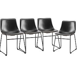 JHK Chairs Counter Height Stools, 4 Pcs 18